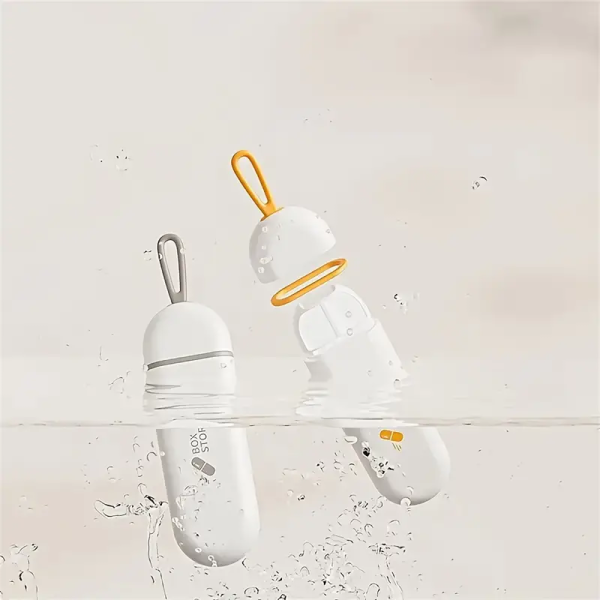 Home v3 112 Portable Pill Organizer with 3 Compartments