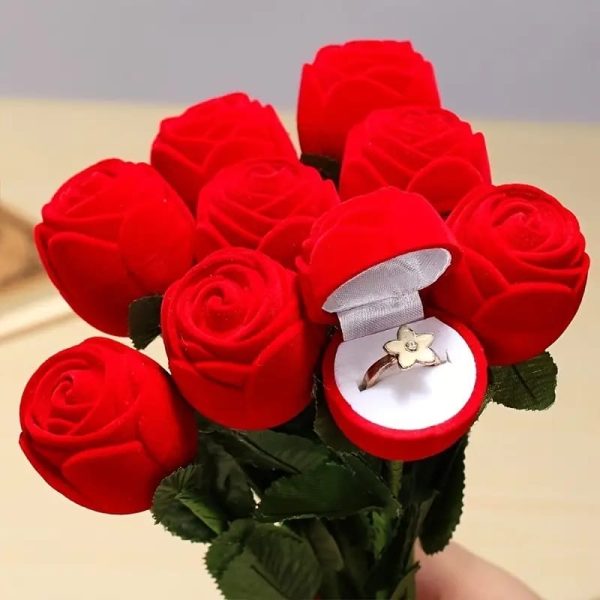Red Rose Engagement Ring Box Sri Lanka