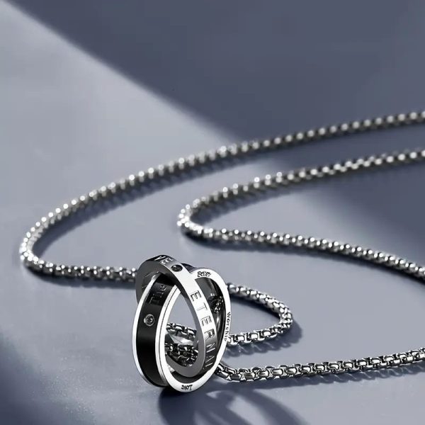 Home v3 315 Double Ring Pendant Chain for men
