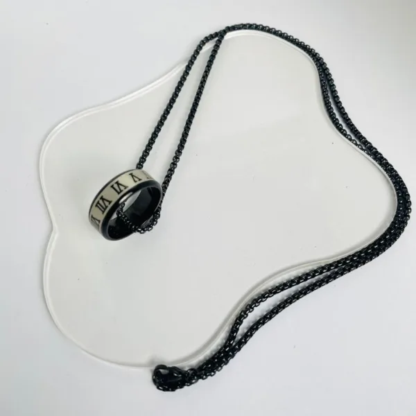 Home v3 14 Roman Numerals Pendant Necklace for men