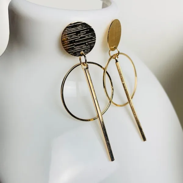 Home v3 49 Modern Gold Statement Earrings in Sri Lanka