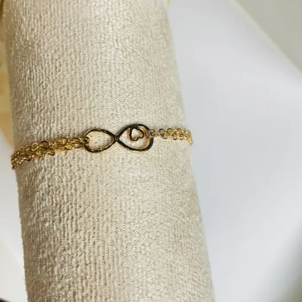 Home v3 28 Infinity Love Bracelet - KC Gold Plated in Sri Lanka