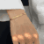 Flat Snake Bone Chain Bracelet