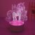 3D Unicorn Night Light – USB Powered Pink Table Lamp for Room Decor & Gifts