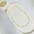 Gold Chain Pearl Station Necklace