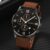 Men’s Watch Gift Set – Casual Black Nylon Strap Quartz Watch with 3 Bracelets