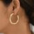 C-shaped Hoop Earrings