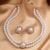 White Double-Layer Jewelry Set