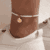 Shell Pendant Beaded Anklet
